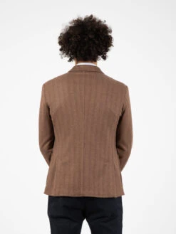 Giacca Fantasia Diagonale Beige -Obey Negozio 8000500338247alessandro gilles giacca fantasia diagonale beige3