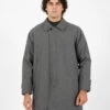 Cappotto Imbottito Grigio Melange -Obey Negozio adhoconcept cappotto imbottito grigio melange1