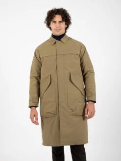 Giacca Lunga Imbottita Military