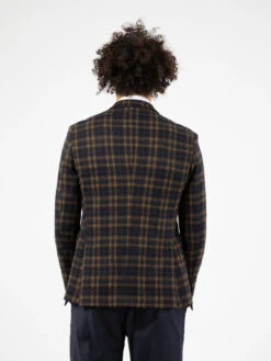 Blazer Fantasia Check Blu / Senape 7 Blazer Fantasia Check Blu / Senape -Obey Negozio alessandro gilles blazer fantasia check blu senape3
