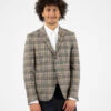 Blazer Fantasia Check Grigio / Bianco / Senape 1 Blazer Fantasia Check Grigio / Bianco / Senape -Obey Negozio alessandro gilles blazer fantasia check grigio bianco senape1