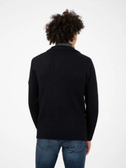 Blazer In Maglia Blu -Obey Negozio alessandro gilles blazer in maglia blu3