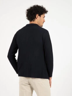 Blazer In Maglia Lavorata Blu -Obey Negozio alessandro gilles blazer in maglia lavorata blu 3