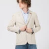 Blazer In Tessuto Oxford Beige Chiaro 1 Blazer In Tessuto Oxford Beige Chiaro -Obey Negozio alessandro gilles blazer in tessuto oxford beige chiaro1