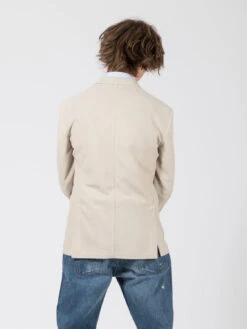 Blazer In Tessuto Oxford Beige Chiaro 7 Blazer In Tessuto Oxford Beige Chiaro -Obey Negozio alessandro gilles blazer in tessuto oxford beige chiaro3
