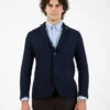 Blazer Operato Blu Royal -Obey Negozio alessandro gilles blazer operato blu royal1
