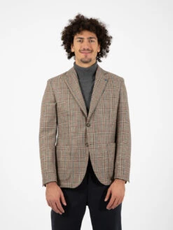 Blazer Principe Di Galles Beige / Multicolor