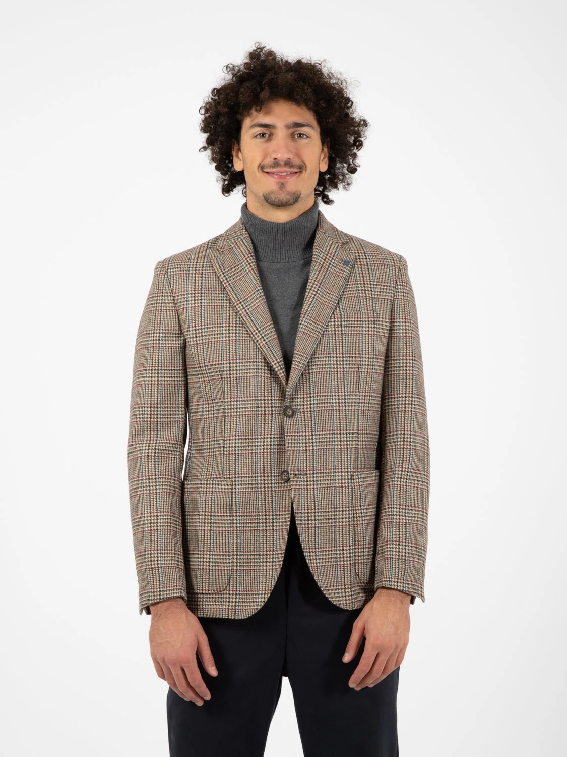 Blazer Principe Di Galles Beige / Multicolor 2 Blazer Principe Di Galles Beige / Multicolor