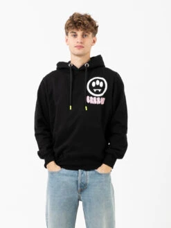 BARROW Felpa Hoodie Maxi Mushroom Nera