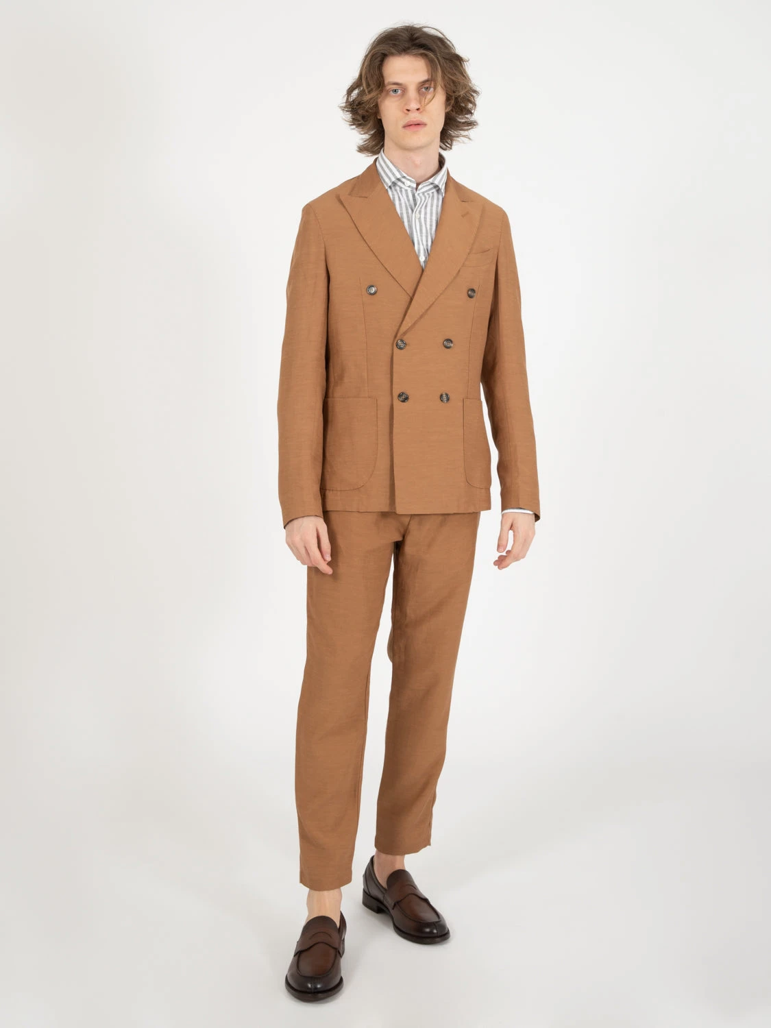 Blazer Alberto Doppiopetto Cioccolato 6 Blazer Alberto Doppiopetto Cioccolato - immagine 4
