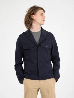 Obey Negozio 19 Giacca Camicia Cotone E Nylon Navy