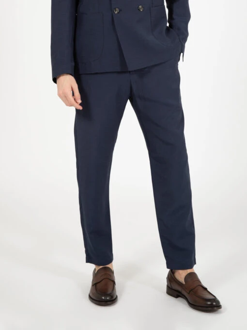 Pantaloni Pam Lino E Viscosa Navy 5 Pantaloni Pam Lino E Viscosa Navy -Obey Negozio beaucoup pantaloni pam lino e viscosa navy1