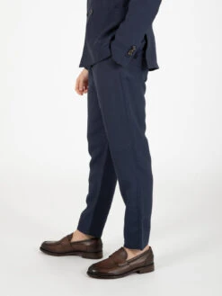 Pantaloni Pam Lino E Viscosa Navy -Obey Negozio beaucoup pantaloni pam lino e viscosa navy2