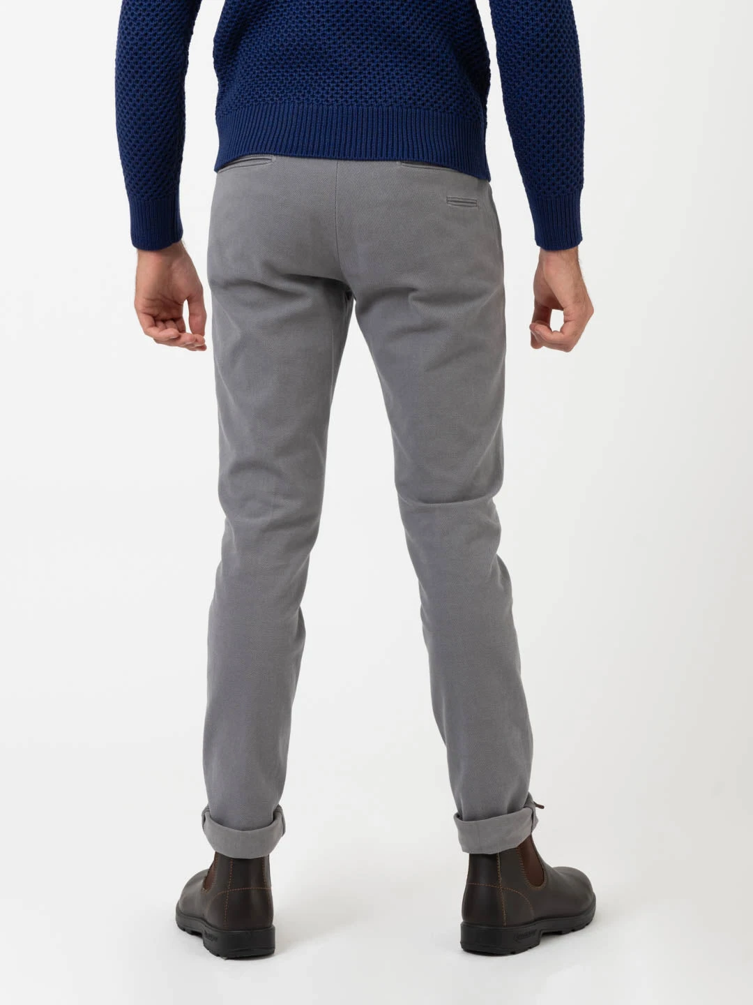 Pantalone BG03 Cotone Grigio 5 Pantalone BG03 Cotone Grigio - immagine 3