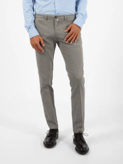 Pantaloni BG05 In Cotone Operato Grigio