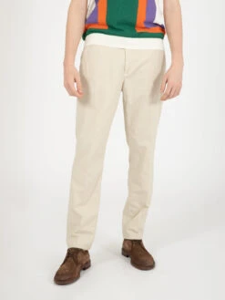 Pantaloni BG32 In Cotone Panna