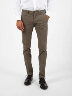 Pantaloni BG05 In Cotone Operato Marrone