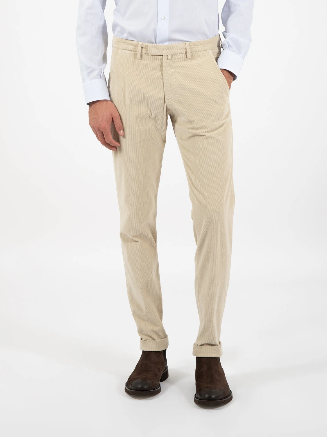 Pantaloni In Velluto Mille Righe Cammello 3 Pantaloni In Velluto Mille Righe Cammello