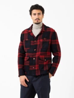 Giacca Camicia G536 Check Blu / Rosso