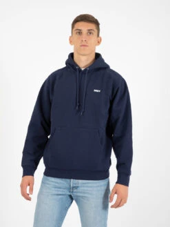 OBEY Felpa Bold Hood Fleece Academy Navy
