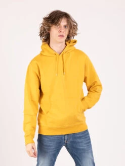 Colorful Standard Felpa Hoodie Basica Burned Yellow