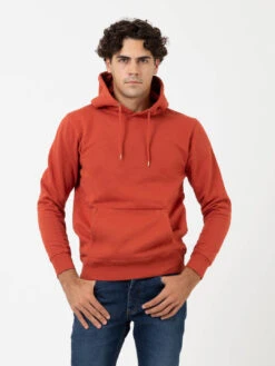 Colorful Standard Felpa Hoodie Classic Organic Dark Amber
