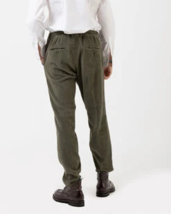 Pantaloni Mitte 1007 Verde Militare Con Coulisse -Obey Negozio cruna pantaloni mitte 1007 verde militare con coulisse3