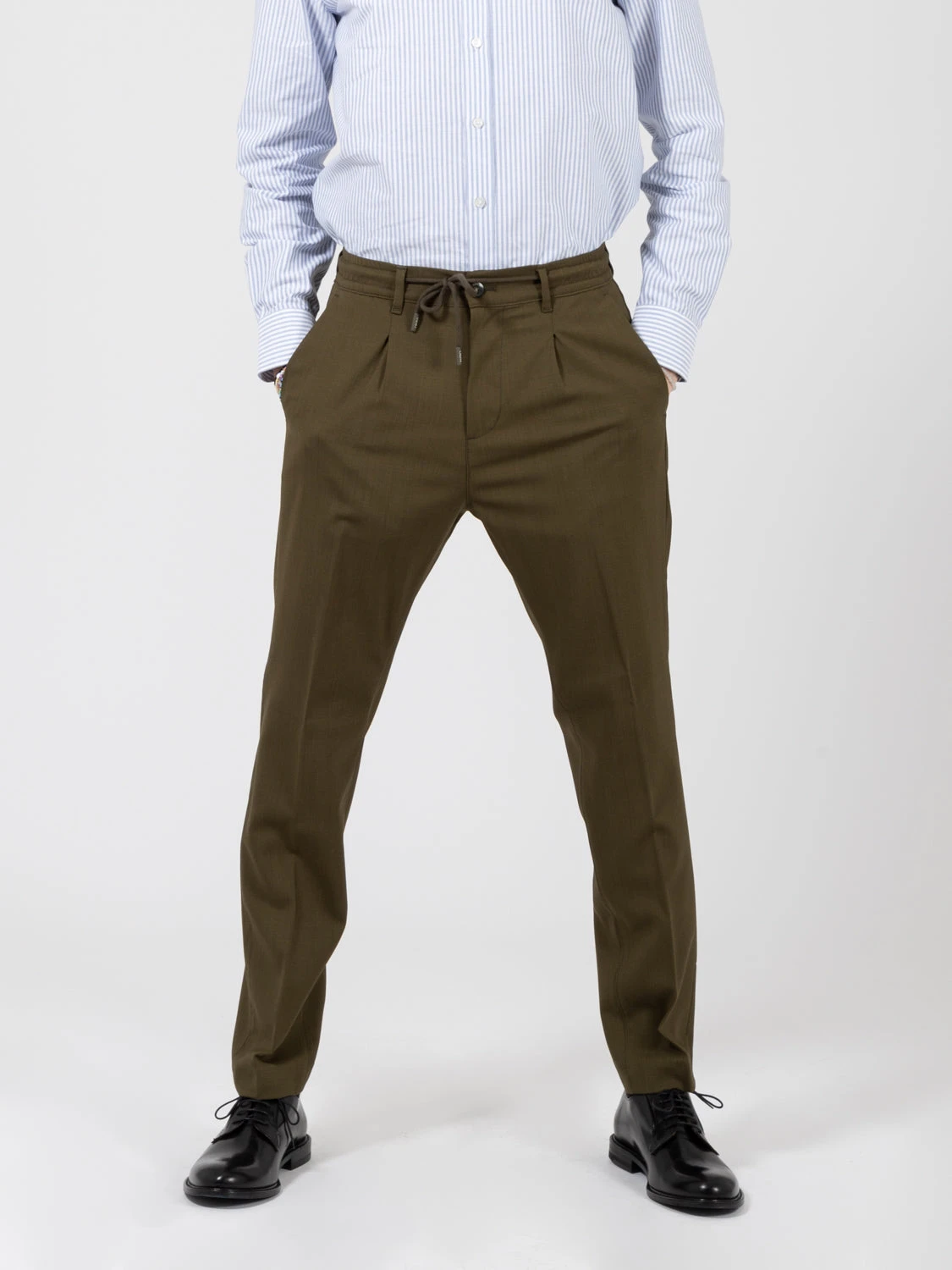 Pantaloni Mitte 916 Militare Con Coulisse 3 Pantaloni Mitte 916 Militare Con Coulisse