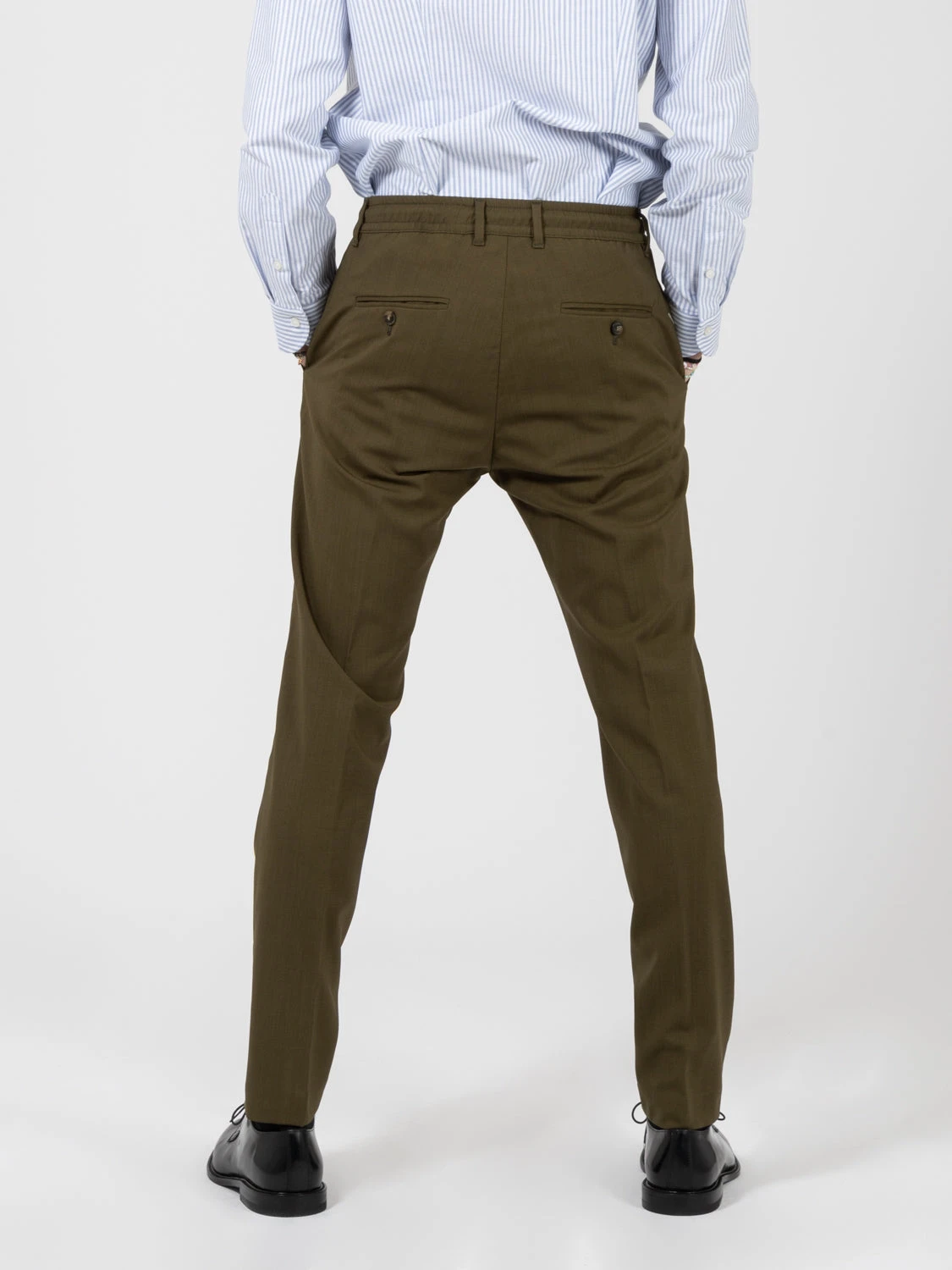 Pantaloni Mitte 916 Militare Con Coulisse 5 Pantaloni Mitte 916 Militare Con Coulisse - immagine 3