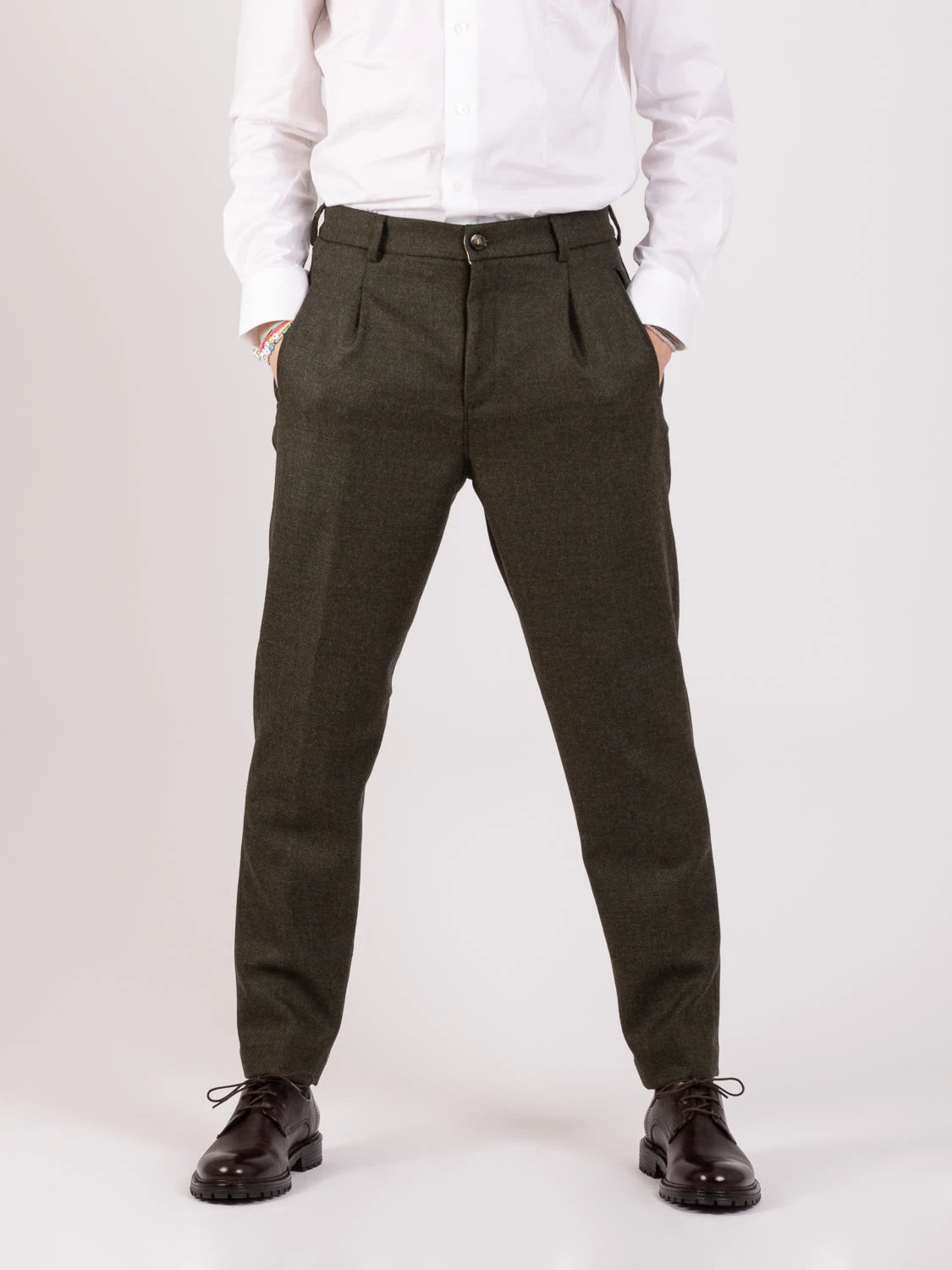 Pantaloni Roppongi 818 Verde Pino 3 Pantaloni Roppongi 818 Verde Pino