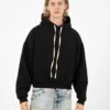 Felpa Crop Curtis Oversized Hoodie Black -Obey Negozio danilo paura felpa crop curtis oversized hoodie black1