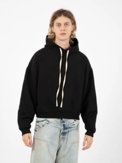 Felpa Crop Curtis Oversized Hoodie Black