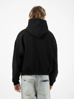 Felpa Crop Curtis Oversized Hoodie Black -Obey Negozio danilo paura felpa crop curtis oversized hoodie black3