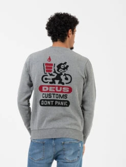 Felpa Fossil Fuel Crew Grey Marle