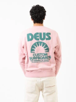 Felpa Melodies Crew Zephyr Pink -Obey Negozio deus felpa melodies crew zephyr pink3