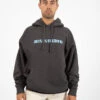 RVR Tech Hoodie Anthracite -Obey Negozio deus rvr tech hoodie anthracite1