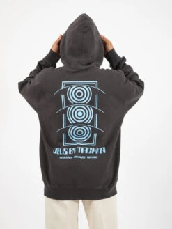 RVR Tech Hoodie Anthracite -Obey Negozio deus rvr tech hoodie anthracite3