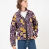 Aries Fleur Fleece Zip Through Multi -Obey Negozio fleur fleece zip through multi ftar70005 mlt1