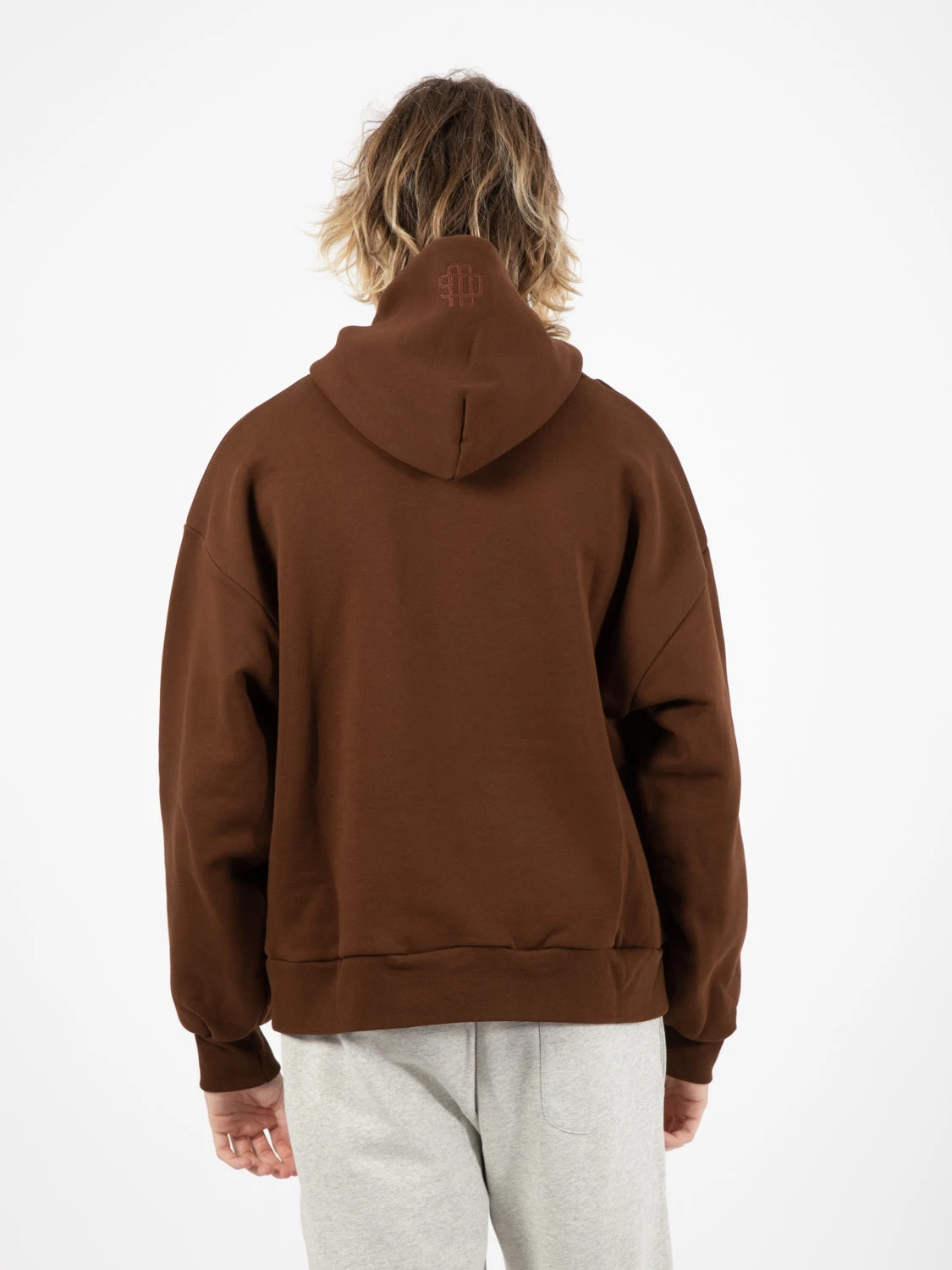 Fleece Boxy Fit Hoodie Mocha Brown 5 Fleece Boxy Fit Hoodie Mocha Brown - immagine 3