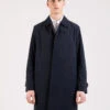 HARRIS WHARF LONDON Cappotto Mac Light Technic Blu Scuro