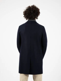 HARRIS WHARF LONDON Men Boxy Coat Pressed Wool Navy Blue 7 HARRIS WHARF LONDON Men Boxy Coat Pressed Wool Navy Blue -Obey Negozio harris wharf london men boxy coat pressed wool navy blue3