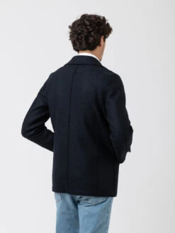 HARRIS WHARF LONDON Men Peacoat Pressed Wool Dark Blue 7 HARRIS WHARF LONDON Men Peacoat Pressed Wool Dark Blue -Obey Negozio harris wharf london men peacoat pressed wool dark blue2
