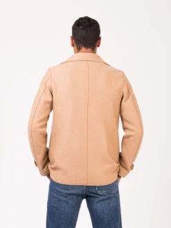 HARRIS WHARF LONDON Men Peacoat Pressed Wool Tan 7 HARRIS WHARF LONDON Men Peacoat Pressed Wool Tan -Obey Negozio harris wharf london men peacoat pressed wool tan3