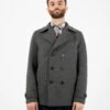 HARRIS WHARF LONDON Peacoat Boiled Wool Teddy Grey 2 HARRIS WHARF LONDON Peacoat Boiled Wool Teddy Grey -Obey Negozio harris wharf london peacoat boiled wool teddy grey1