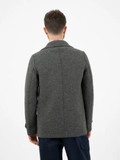 HARRIS WHARF LONDON Peacoat Boiled Wool Teddy Grey 7 HARRIS WHARF LONDON Peacoat Boiled Wool Teddy Grey -Obey Negozio harris wharf london peacoat boiled wool teddy grey3