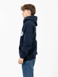 HUF Felpa Hoodie Tear You A New One Navy -Obey Negozio huf felpa hoodie tear you a new one navy2