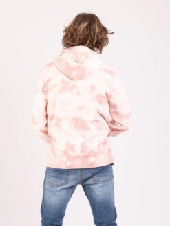 HUF Felpa Hoodie Tie-dye Coral -Obey Negozio huf felpa hoodie tie dye coral3