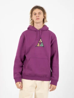HUF Felpa No-Fi Triple Triangle Hoodie Grape
