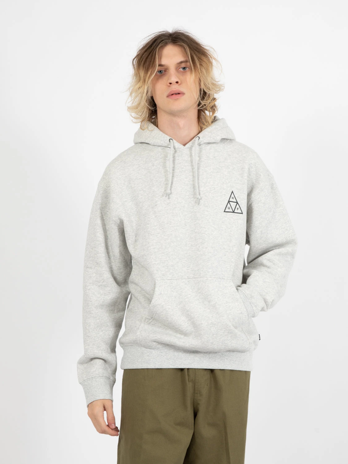 HUF Felpa Set TT Hoodie Heather Grey 3 HUF Felpa Set TT Hoodie Heather Grey