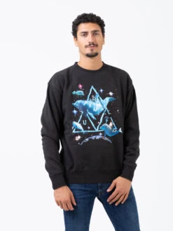 HUF Felpa Space Dolphins Black